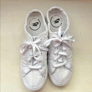 Nike White Canvas Sneakers